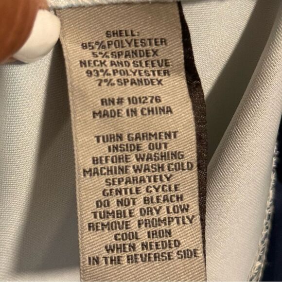 NWT Eci Navy and Light Blue color block Long Sleeve Dress Sz 8 - Picture 6 of 7